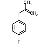 structure of CAS# 702-08-9, 1-Fluoro-4-(2-methyl-2-propen-1-yl)benzene;3-(4-fluorophenyl)-2-methyl-1-propene