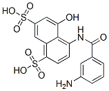 CAS 登录号：70239-77-9， 4-[(3-氨基苯甲酰)氨基]-5-羟基-1,7-萘二磺酸