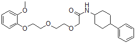 CAS#: 70265-50-8， 2-[2-[2-(2-Methoxyphenoxy)Ethoxy]Ethoxy]-N-(4alpha-Phenylcyclohexan-1beta-Yl)Acetamide