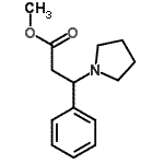 CAS#: 7032-65-7， Methyl 3-phenyl-3-(1-pyrrolidinyl)propanoate