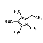 CAS#: 70345-80-1， 2-Amino-5-ethyl-1,4-dimethyl-1H-pyrrole-3-carbonitrile