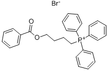 structure of CAS# 70359-30-7, [4-(Benzoyloxy)Butyl]Triphenyl-Phosphonium Bromide (1:1);(4-(BENZOYLOXY)BUTYL)TRIPHENYLPHOSPHONIUM BROMIDE