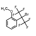 CAS#: 70430-22-7， 1-(2-Bromo-1,1,1,3,3,3-hexafluoro-2-propanyl)-2-methoxybenzene