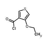 CAS#: 70438-01-6， 4-Ethoxy-3-thiophenecarbonyl chloride