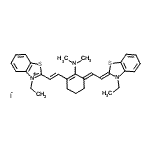 CAS#: 70446-11-6， 2-[(E)-2-{(3E)-2-(Dimethylamino)-3-[(2Z)-2-(3-ethyl-1,3-benzothiazol-2(3H)-ylidene)ethylidene]-1-cyclohexen-1-yl}vinyl]-3-ethyl-1,3-benzothiazol-3-ium iodide