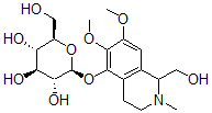 CAS#: 70475-62-6， [1,2,3,4-Tetrahydro-1-Hydroxymethyl-6,7-Dimethoxy-2-Methylisoquinolin-5-Yl]beta-D-Glucopyranoside