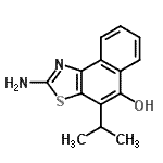 CAS#: 704866-21-7， 2-Amino-4-isopropylnaphtho[1,2-d][1,3]thiazol-5-ol