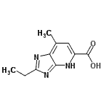 CAS#: 704867-48-1， 2-Ethyl-7-methyl-1H-imidazo[4,5-b]pyridine-5-carboxylic acid