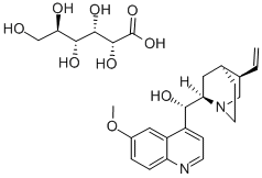 结构式 CAS# 7054-25-3, 奎尼丁葡萄糖酸酯