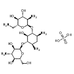 CAS#: 70550-99-1， (1R,2S,3S,4R,6S)-4,6-Diamino-3-[(3-amino-3-deoxy-alpha-D-glucopyranosyl)oxy]-2-hydroxycyclohexyl 2,6-diamino-2,6-dideoxy-alpha-D-glucopyranoside sulfate (1:1)
