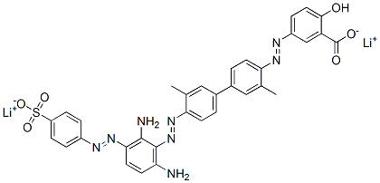 CAS#: 70632-09-6， Dilithium 5-[[4'-[[2,6-Diamino-3-[(4-Sulphonatophenyl)Azo]Phenyl]Azo]-3,3'-Dimethyl[1,1'-Biphenyl]-4-Yl]Azo]Salicylate