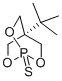 structure of CAS# 70636-86-1, tert-Butyl bicyclo[2.2.2]phosphorothionate;4-Tert-Butyl-1-Thioxo-2,6,7-Trioxa-1$L^{5}-Phosphabicyclo[2.2.2]Octane;B104_Sigma;Tert-Butyl Bicyclo[2.2.2]Phosphorothionate