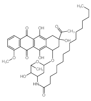 CAS#: 70655-78-6， N-Palmitoyldaunorubicin