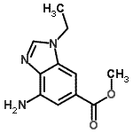 CAS#: 706792-98-5， Methyl 4-amino-1-ethyl-1H-benzimidazole-6-carboxylate