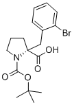 CAS#: 706806-71-5， (2R)-2-[(2-Bromophenyl)Methyl]-1,2-Pyrrolidinedicarboxylic Acid 1-(1,1-Dimethylethyl) Ester