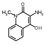 CAS#: 70744-03-5， 3-Amino-4-hydroxy-1-methyl-2(1H)-quinolinone