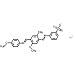 CAS#: 70776-63-5， Sodium 3-({5-methoxy-4-[(4-methoxyphenyl)diazenyl]-2-methylphenyl}diazenyl)benzenesulfonate