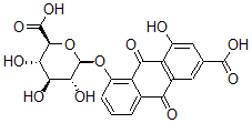 CAS#: 70793-10-1， Rhein 8-beta-D-Glucuronide