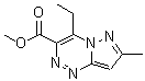 CAS#: 708987-11-5， Methyl 4-ethyl-7-methylpyrazolo[5,1-c][1,2,4]triazine-3-carboxylate