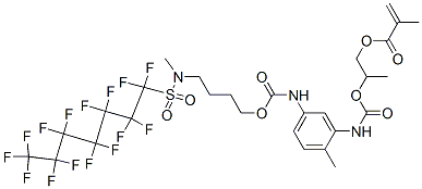 CAS#: 70900-35-5， 2-[[[[2-Methyl-5-[[[4-[Methyl[(Pentadecafluoroheptyl)Sulphonyl]Amino]Butoxy]Carbonyl]Amino]Phenyl]Amino]Carbonyl]Oxy]Propyl Methacrylate