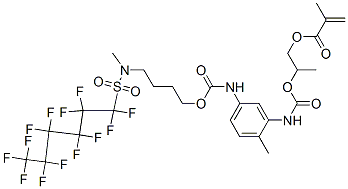 CAS#: 70900-36-6， 2-Methyl-2-Propenoic Acid 2-[[[[2-Methyl-5-[[[4-[Methyl[(Tridecafluorohexyl)Sulfonyl]Amino]Butoxy]Carbonyl]Amino]Phenyl]Amino]Carbonyl]Oxy]Propylester