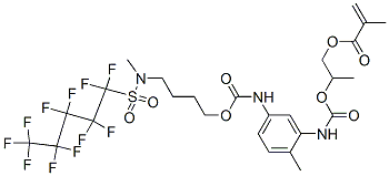 CAS#: 70900-37-7， 2-[[[[2-Methyl-5-[[[4-[Methyl[(Undecafluoropentyl)Sulphonyl]Amino]Butoxy]Carbonyl]Amino]Phenyl]Amino]Carbonyl]Oxy]Propyl Methacrylate