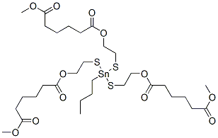 CAS#: 70942-35-7， Dimethyl 11-Butyl-11-[[2-[(6-Methoxy-1,6-Dioxohexyl)Oxy]Ethyl]Thio]-6,16-Dioxo-7,15-Dioxa-10,12-Dithia-11-Stannahenicosanedioate