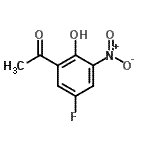 结构式 CAS# 70978-39-1, 1-(5-氟-2-羟基-3-硝基苯基)乙酮