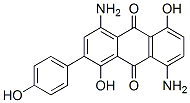 CAS 登录号：7098-08-0， 4,8-二氨基-1,5-二羟基-2-(4-羟基苯基)蒽醌