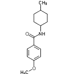 CAS#: 710291-33-1， 4-Methoxy-N-(4-methylcyclohexyl)benzamide