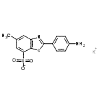 CAS#: 71032-91-2， Potassium 2-(4-aminophenyl)-5-methyl-1,3-benzothiazole-7-sulfonate