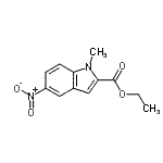 CAS#: 71056-57-0， Ethyl 1-methyl-5-nitro-1H-indole-2-carboxylate