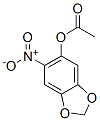 structure of CAS# 7107-08-6, (6-Nitrobenzo[1,3]Dioxol-5-Yl) Acetate;Acetic Acid (6-Nitro-1,3-Benzodioxol-5-Yl) Ester;(6-Nitro-1,3-Benzodioxol-5-Yl) Ethanoate;Nsc21910