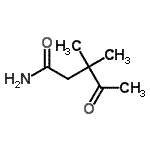 CAS#: 71081-65-7， 3,3-Dimethyl-4-oxopentanamide