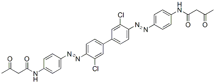 CAS 登录号：71130-18-2， N,N'-[(3,3'-二氯[1,1'-联苯]-4,4'-二基)二(2,1-二氮烯二基-4,1-亚苯基)]二[3-氧代-丁酰胺]