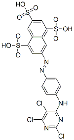 CAS#: 71130-67-1， 7-[[4-[(2,5,6-Trichloro-4-Pyrimidinyl)Amino]Phenyl]Azo]-1,3,5-Naphthalenetrisulfonic Acid
