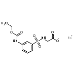 CAS#: 71205-45-3， Sodium [({3-[(ethoxycarbonyl)amino]phenyl}sulfonyl)amino]acetate