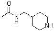structure of CAS# 71207-33-5, N-(4-Piperidinylmethyl)acetamide;N -Piperidin-4-ylmethyl-acetamide;N -Piperidin-4-ylmethyl-acetamide;N-(4-piperidylmethyl)acetamide