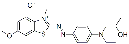 CAS#: 71215-84-4， 2-[[4-[Ethyl(2-Hydroxypropyl)Amino]Phenyl]Azo]-6-Methoxy-3-Methylbenzothiazolium Chloride