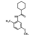 CAS 登录号：712298-87-8， N-(5-甲氧基-2-甲基苯基)环己烷甲酰胺