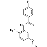 CAS#: 712298-94-7， 4-Fluoro-N-(5-methoxy-2-methylphenyl)benzamide