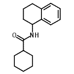 CAS#: 712300-29-3， N-(1,2,3,4-Tetrahydro-1-naphthalenyl)cyclohexanecarboxamide