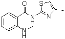 CAS#: 712309-16-5， 2-(Methylamino)-N-(4-methyl-1,3-thiazol-2-yl)benzamide
