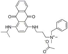 CAS#: 71335-02-9， Benzyl[3-[[9,10-Dihydro-4-[Isopropylamino]-9,10-Dioxo-1-Anthryl]Amino]Propyl]Dimethylammonium Acetate