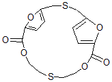CAS#: 71349-33-2， 10,16,21,22-Tetraoxa-3,13-Dithiatricyclo[16.2.1.15,8]Docosa-5,7,18,20(1)-Tetrene-9,17-Dione