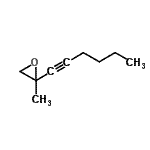 CAS#: 7138-42-3， 2-(1-Hexyn-1-yl)-2-methyloxirane