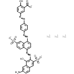 CAS#: 71393-86-7， Trisodium 5-{[4-({4-[(7-amino-1-hydroxy-3-sulfonato-2-naphthyl)diazenyl]-7-sulfonato-1-naphthyl}diazenyl)phenyl]diazenyl}-2-hydroxybenzoate