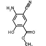 CAS 登录号：71408-00-9， 甲基4-氨基-5-氰基-2-羟基苯甲酸酯