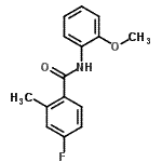 CAS#: 714204-21-4， 4-Fluoro-N-(2-methoxyphenyl)-2-methylbenzamide