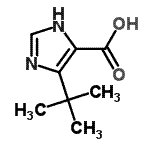 结构式 CAS# 714273-88-8, 4-(2-甲基-2-丙基)-1H-咪唑-5-羧酸
